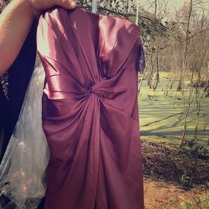 New! David’s Bridal rose gold cocktail dress